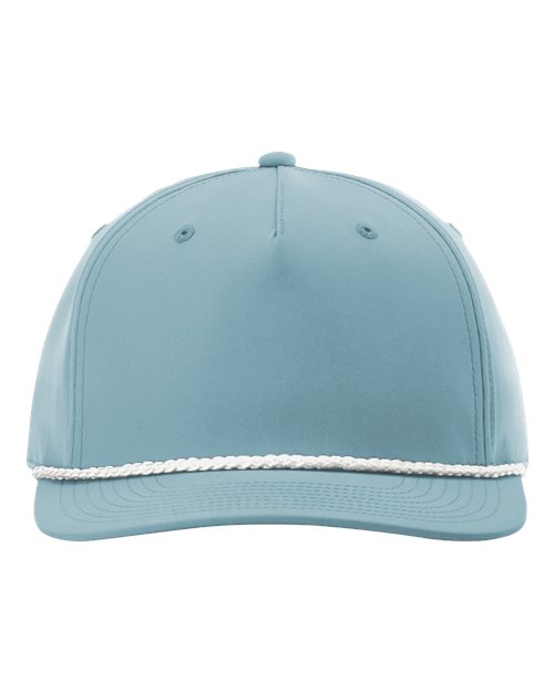 Load image into Gallery viewer, Richardson 258 Five-Panel Classic Rope Cap - Smoke Blue/ White