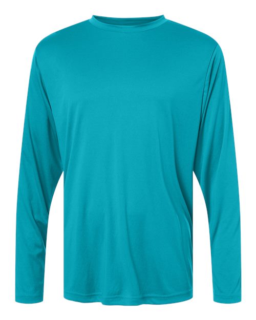 Load image into Gallery viewer, CORE365 CE10L Unisex Capital Long Sleeve Performance T-Shirt - Clear Teal