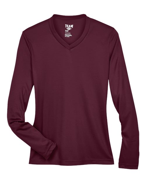 Load image into Gallery viewer, Team 365 TT11WL Women's Zone Performance Long Sleeve T-Shirt - Sport Dark Maroon
