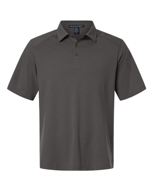 Load image into Gallery viewer, Devon & Jones DG102 Men's Seaton Pebble Textured Polo - Graphite