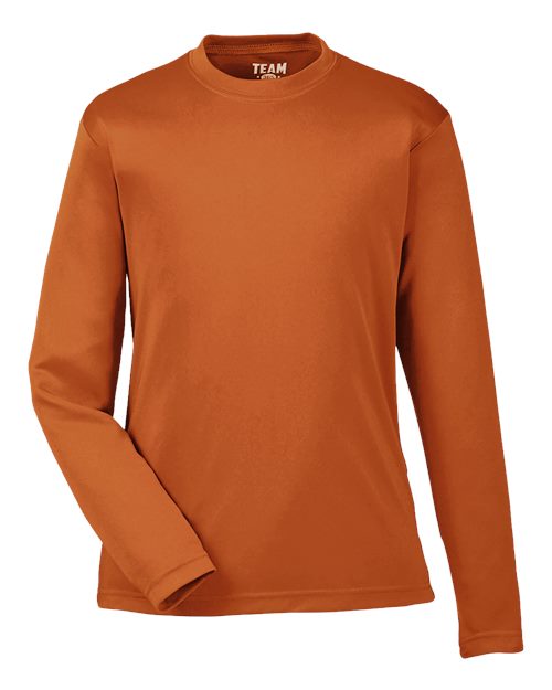 Load image into Gallery viewer, Team 365 TT11YL Youth Zone Performance Long Sleeve T-Shirt - Sport Burnt Orange