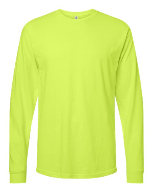 Load image into Gallery viewer, Unisex Heavyweight Jersey Long Sleeve T-Shirt - Safety Green
