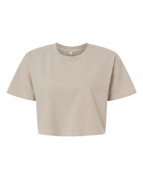 Load image into Gallery viewer, Women's Garment-Dyed Heavyweight Cropped Tee - Faded Bone