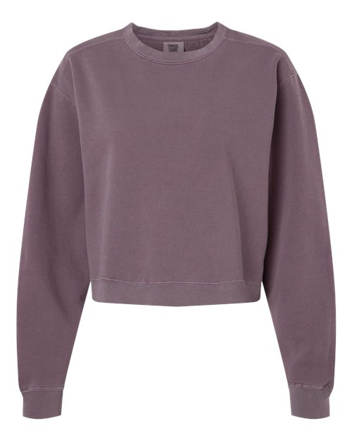 Load image into Gallery viewer, Women's Garment-Dyed Mid-Length Crewneck Sweatshirt - Dusk