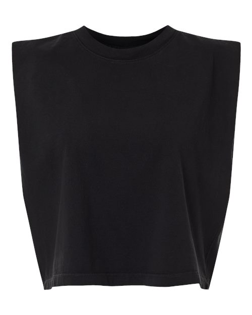 Load image into Gallery viewer, Women's Garment-Dyed Heavyweight Muscle Tee - True Black