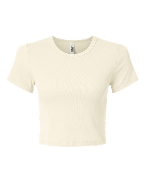 Load image into Gallery viewer, Women's Baby Rib Cropped Tee - Bone