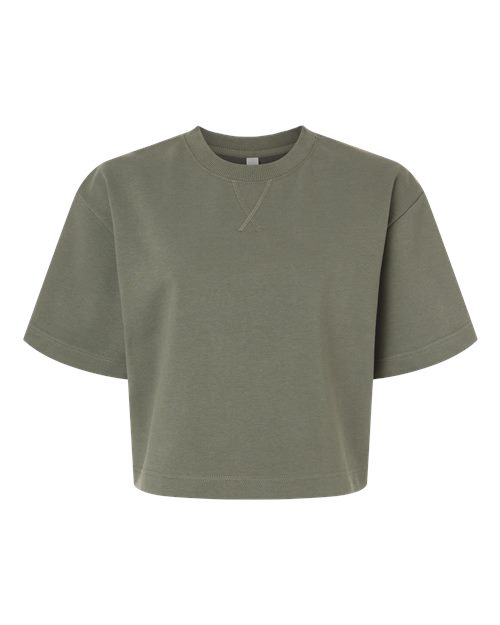 Load image into Gallery viewer, Women's French Terry Mid-Length Boxy Top - Lieutenant