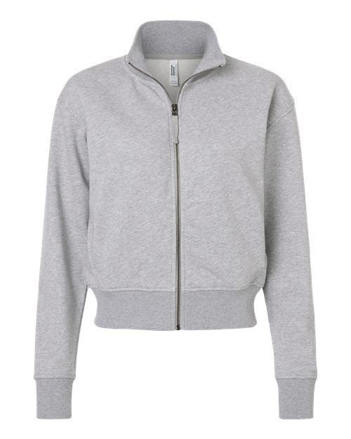 Load image into Gallery viewer, Women's French Terry Full-Zip Jacket - Heather Grey
