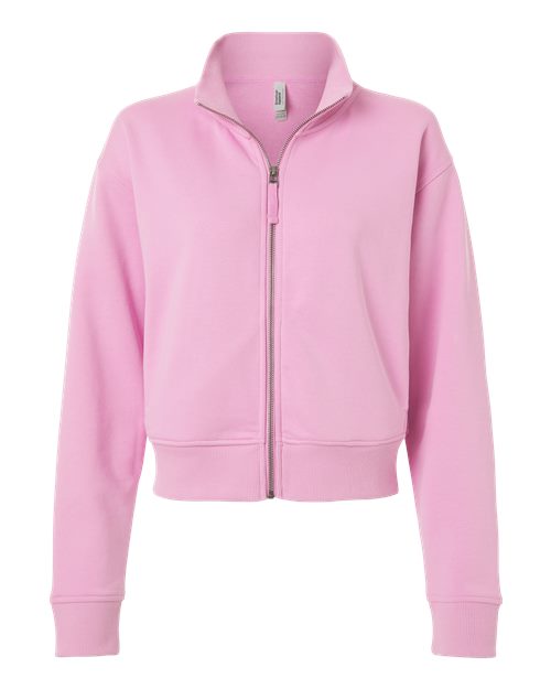 Load image into Gallery viewer, Women's French Terry Full-Zip Jacket - Powder Pink