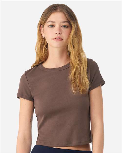 Load image into Gallery viewer, Women's Micro Rib Baby Tee — product photo 4