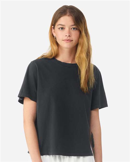 Load image into Gallery viewer, BELLA + CANVAS 6110GD Women's Garment-Dyed Tee - Washed Black