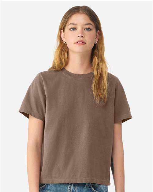 Load image into Gallery viewer, BELLA + CANVAS 6110GD Women's Garment-Dyed Tee - Washed Cocoa