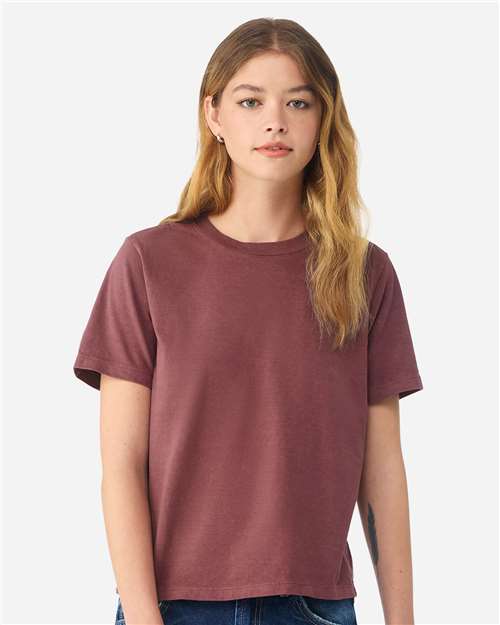 Load image into Gallery viewer, BELLA + CANVAS 6110GD Women's Garment-Dyed Tee - Washed Maroon
