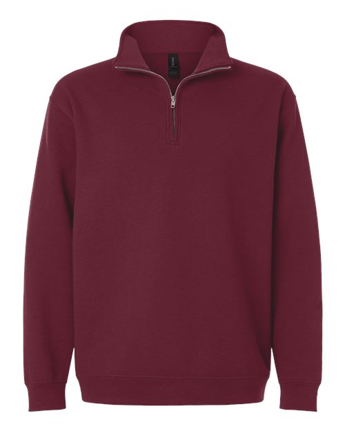 Load image into Gallery viewer, Gildan 18810 Unisex Heavy Blend™ Quarter-Zip Sweatshirt - Maroon