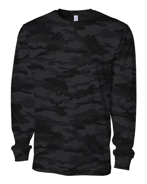 Load image into Gallery viewer, Unisex Premium Long Sleeve T-Shirt - Black Camo