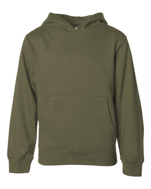 Load image into Gallery viewer, Youth Midweight Hooded Sweatshirt - Army