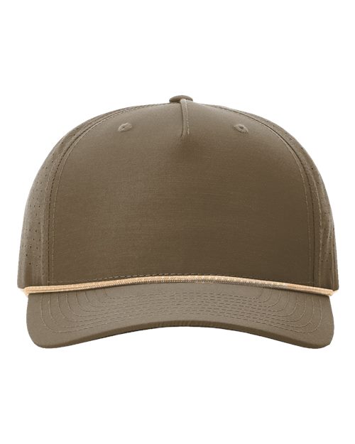 Load image into Gallery viewer, Richardson 355 Laser Perf Performance Rope Cap - Dark Loden/ Tannin-Grey