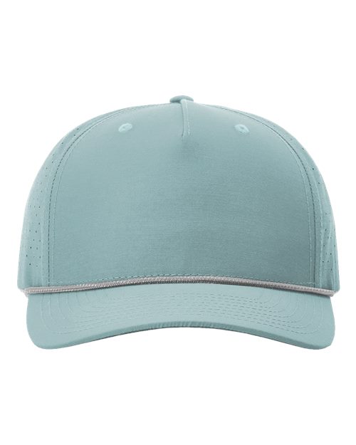 Load image into Gallery viewer, Richardson 355 Laser Perf Performance Rope Cap - Smoke Blue/ Grey-White