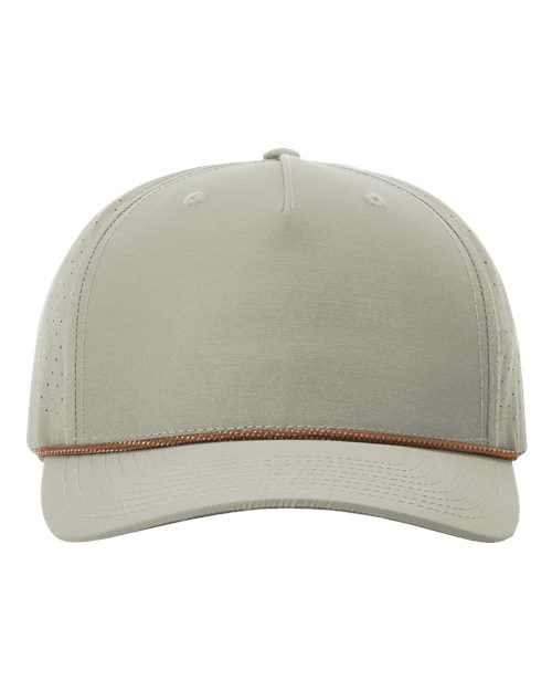 Load image into Gallery viewer, Richardson 355 Laser Perf Performance Rope Cap - Trenchcoat/ Russet-Grey