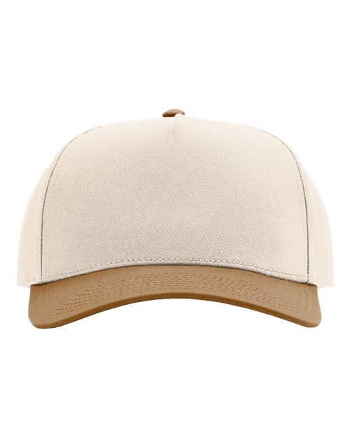 Load image into Gallery viewer, Richardson 323FPC Full Fabric Five-Panel Champ Cap - Cream/ Caramel