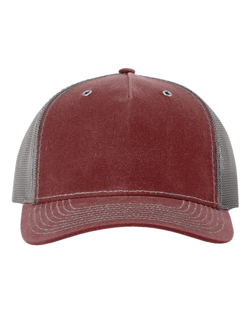 Load image into Gallery viewer, Richardson 112WH Hawthorne Trucker Cap - Burnt Red/ Charcoal