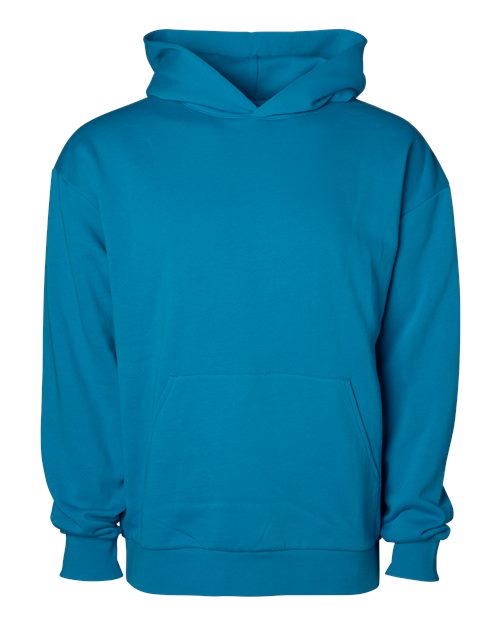 Load image into Gallery viewer, Unisex Avenue Midweight Hooded Sweatshirt - Azure