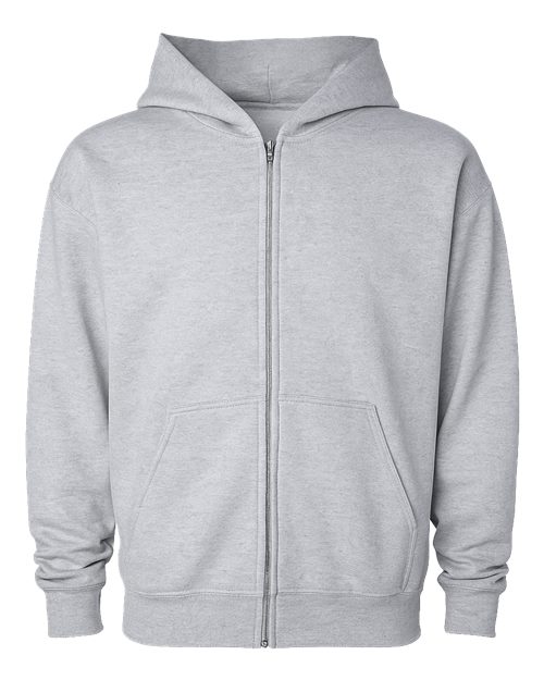 Load image into Gallery viewer, Unisex Mainstreet Heavyweight Full-Zip Hooded Sweatshirt - Grey Heather