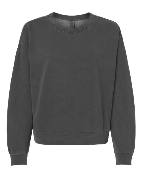 Load image into Gallery viewer, Women's California Wave Wash Sunday Crewneck Sweatshirt - Pigment Black