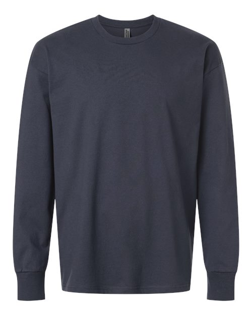Load image into Gallery viewer, Unisex Heavyweight Long Sleeve T-Shirt - Harbor Blue
