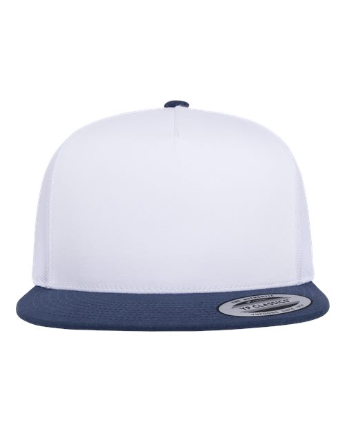 Load image into Gallery viewer, YP Classics 6006 Classic Five-Panel Trucker Cap - Navy/ White/ White