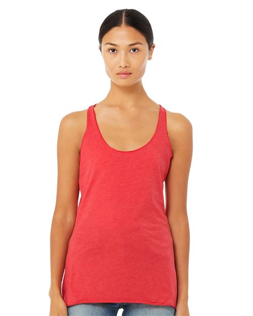 Load image into Gallery viewer, Women's Triblend Racerback Tank — blank tank top for DTF printing