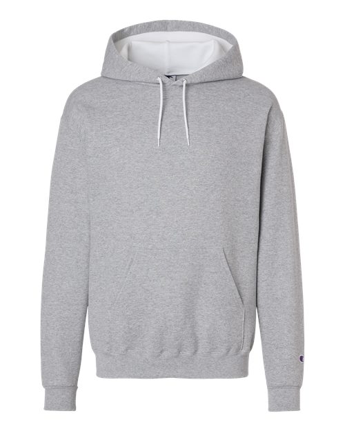 Load image into Gallery viewer, Unisex Powerblend® Contrast Color Hooded Sweatshirt - Light Steel/ White