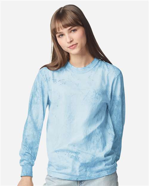 Load image into Gallery viewer, Unisex Colorblast™ Long Sleeve T-Shirt - Fiji Blue