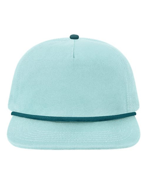 Load image into Gallery viewer, LOCALE WILSON Five-Panel Rope Cap - Seaglass/ Marine