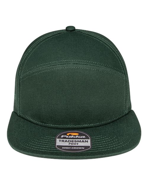 Load image into Gallery viewer, Pukka 7001P Tradesman Hybrid Six-Panel Cap - Forest Green