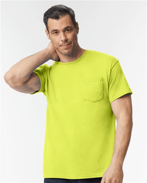 Load image into Gallery viewer, Unisex DryBlend® Pocket T-Shirt — blank t-shirt for DTF printing