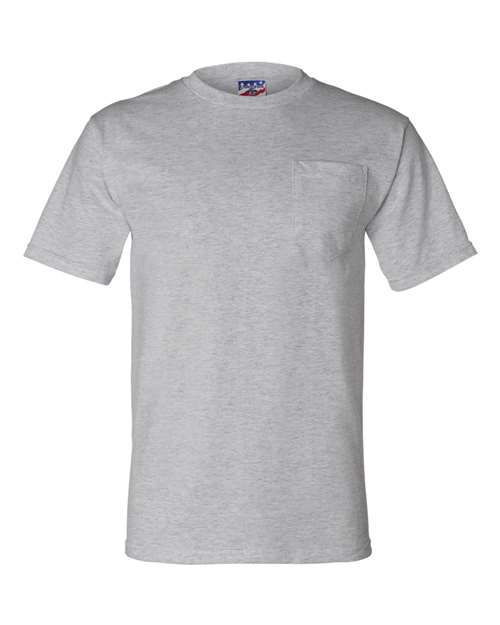 Load image into Gallery viewer, Unisex Union-Made Pocket T-Shirt - Dark Ash