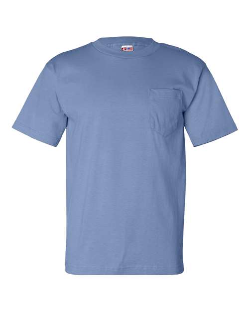 Load image into Gallery viewer, Unisex USA-Made Pocket T-Shirt - Carolina Blue