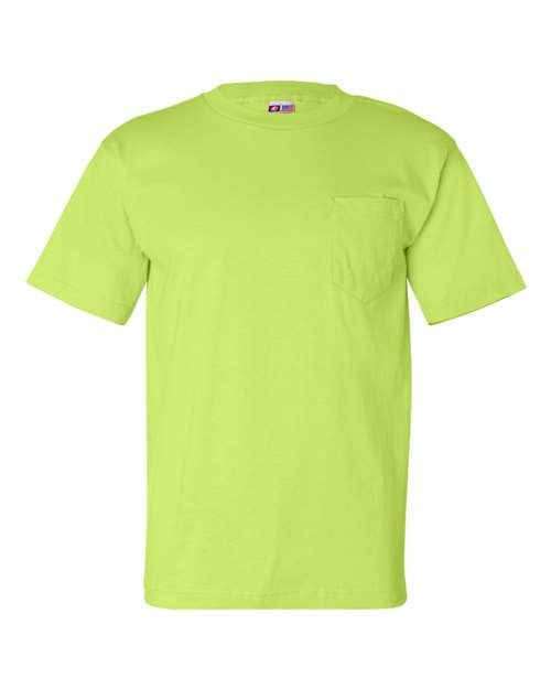 Load image into Gallery viewer, Unisex USA-Made Pocket T-Shirt - Lime Green