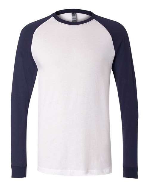 Load image into Gallery viewer, Men's Long Sleeve Jersey Baseball Tee — product photo 8