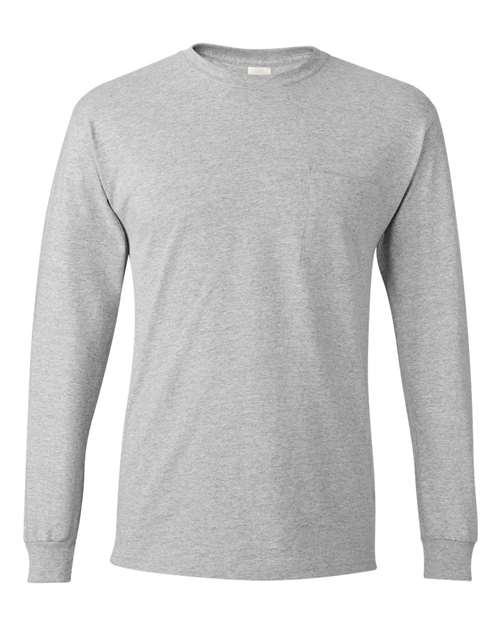 Load image into Gallery viewer, Men's Authentic Long Sleeve Pocket T-Shirt - Light Steel