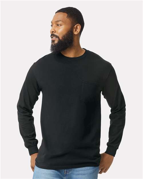 Load image into Gallery viewer, Unisex Ultra Cotton® Long Sleeve Pocket T-Shirt — product photo 1