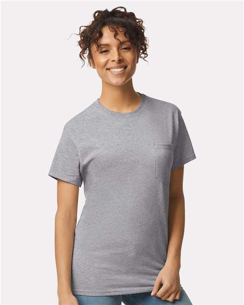 Load image into Gallery viewer, Unisex Ultra Cotton® Pocket T-Shirt — product photo 14