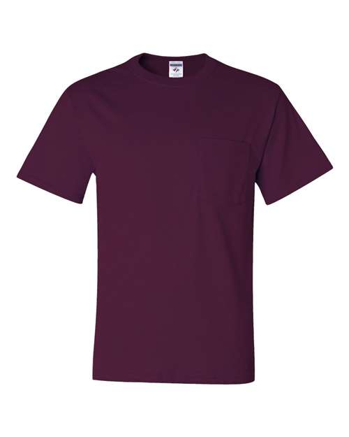 Load image into Gallery viewer, Unisex Dri-Power® 50/50 Pocket T-Shirt - Maroon