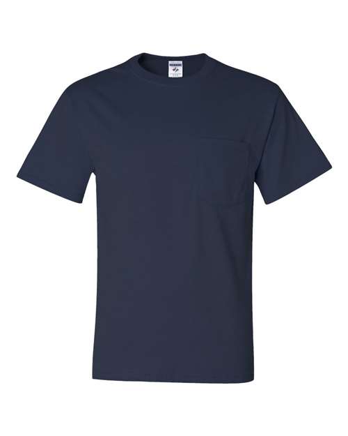 Load image into Gallery viewer, Unisex Dri-Power® 50/50 Pocket T-Shirt - J. Navy