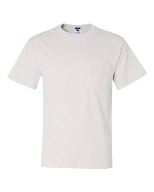 Load image into Gallery viewer, Unisex Dri-Power® 50/50 Pocket T-Shirt - White
