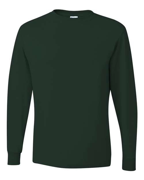 Load image into Gallery viewer, Unisex Dri-Power® Long Sleeve 50/50 T-Shirt - Forest Green