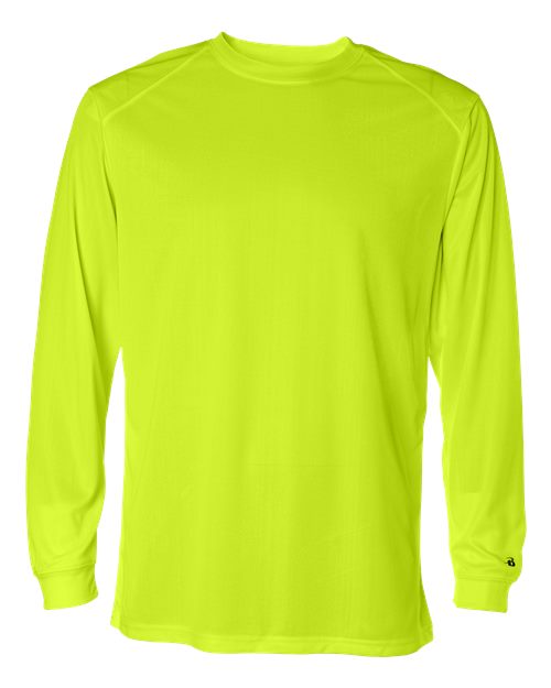 Load image into Gallery viewer, Badger 4104 Unisex B-Core Long Sleeve T-Shirt - Safety Yellow