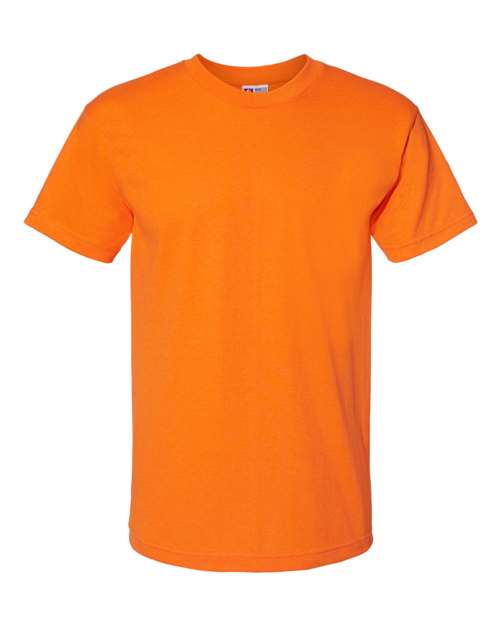 Load image into Gallery viewer, Unisex USA-Made 50/50 T-Shirt - Safety Orange