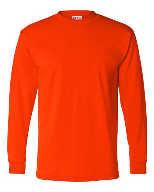 Load image into Gallery viewer, Men's USA-Made 50/50 Long Sleeve T-Shirt - Safety Orange
